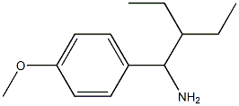 2-ethyl-1-(4-methoxyphenyl)butan-1-amine 结构式