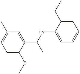 2-ethyl-N-[1-(2-methoxy-5-methylphenyl)ethyl]aniline Structure