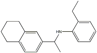 2-ethyl-N-[1-(5,6,7,8-tetrahydronaphthalen-2-yl)ethyl]aniline 结构式