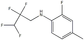 2-fluoro-4-methyl-N-(2,2,3,3-tetrafluoropropyl)aniline 结构式
