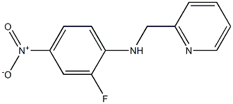 2-fluoro-4-nitro-N-(pyridin-2-ylmethyl)aniline 结构式