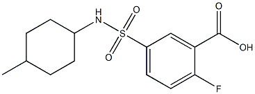 2-fluoro-5-[(4-methylcyclohexyl)sulfamoyl]benzoic acid|