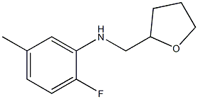 2-fluoro-5-methyl-N-(oxolan-2-ylmethyl)aniline Structure