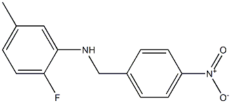  2-fluoro-5-methyl-N-[(4-nitrophenyl)methyl]aniline