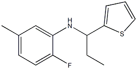 2-fluoro-5-methyl-N-[1-(thiophen-2-yl)propyl]aniline Struktur