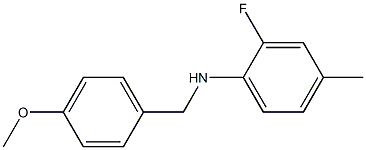 2-fluoro-N-[(4-methoxyphenyl)methyl]-4-methylaniline Structure
