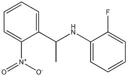 2-fluoro-N-[1-(2-nitrophenyl)ethyl]aniline 结构式
