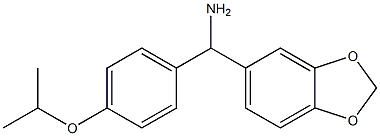 2H-1,3-benzodioxol-5-yl[4-(propan-2-yloxy)phenyl]methanamine,,结构式