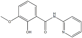 2-hydroxy-3-methoxy-N-(pyridin-2-yl)benzamide,,结构式