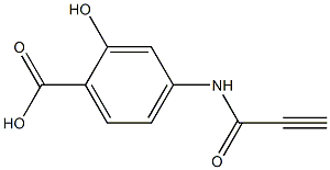 2-hydroxy-4-(propioloylamino)benzoic acid Structure