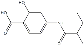 2-hydroxy-4-[(2-methylbutanoyl)amino]benzoic acid