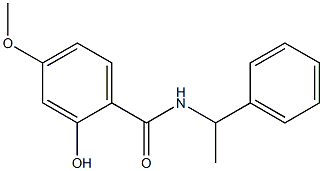 2-hydroxy-4-methoxy-N-(1-phenylethyl)benzamide Structure