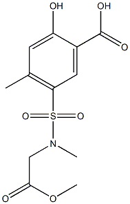 2-hydroxy-5-[(2-methoxy-2-oxoethyl)(methyl)sulfamoyl]-4-methylbenzoic acid