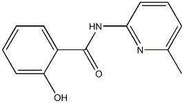 2-hydroxy-N-(6-methylpyridin-2-yl)benzamide 结构式