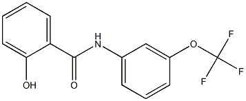 2-hydroxy-N-[3-(trifluoromethoxy)phenyl]benzamide Struktur