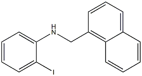 2-iodo-N-(naphthalen-1-ylmethyl)aniline 结构式