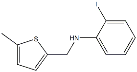 2-iodo-N-[(5-methylthiophen-2-yl)methyl]aniline 结构式