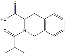 2-isobutyryl-1,2,3,4-tetrahydroisoquinoline-3-carboxylic acid,,结构式