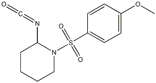 2-isocyanato-1-[(4-methoxybenzene)sulfonyl]piperidine