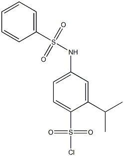 2-isopropyl-4-[(phenylsulfonyl)amino]benzenesulfonyl chloride