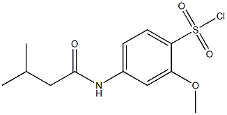 2-methoxy-4-(3-methylbutanamido)benzene-1-sulfonyl chloride