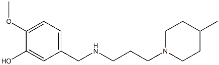 2-methoxy-5-({[3-(4-methylpiperidin-1-yl)propyl]amino}methyl)phenol