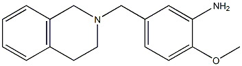 2-methoxy-5-(1,2,3,4-tetrahydroisoquinolin-2-ylmethyl)aniline 化学構造式