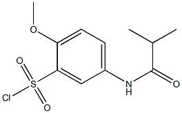 2-methoxy-5-(2-methylpropanamido)benzene-1-sulfonyl chloride,,结构式