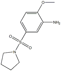 2-methoxy-5-(pyrrolidine-1-sulfonyl)aniline,,结构式
