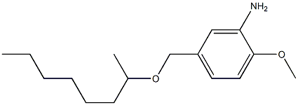 2-methoxy-5-[(octan-2-yloxy)methyl]aniline 化学構造式