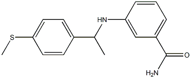  3-({1-[4-(methylsulfanyl)phenyl]ethyl}amino)benzamide