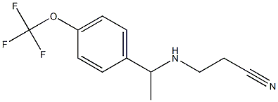 3-({1-[4-(trifluoromethoxy)phenyl]ethyl}amino)propanenitrile