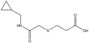 3-({2-[(cyclopropylmethyl)amino]-2-oxoethyl}thio)propanoic acid|