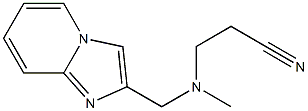 3-({imidazo[1,2-a]pyridin-2-ylmethyl}(methyl)amino)propanenitrile 结构式