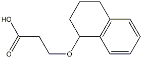 3-(1,2,3,4-tetrahydronaphthalen-1-yloxy)propanoic acid,,结构式