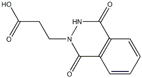 3-(1,4-dioxo-1,2,3,4-tetrahydrophthalazin-2-yl)propanoic acid Structure