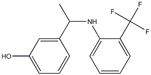 3-(1-{[2-(trifluoromethyl)phenyl]amino}ethyl)phenol|