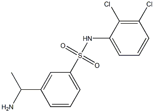 3-(1-aminoethyl)-N-(2,3-dichlorophenyl)benzene-1-sulfonamide|