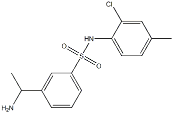  3-(1-aminoethyl)-N-(2-chloro-4-methylphenyl)benzene-1-sulfonamide