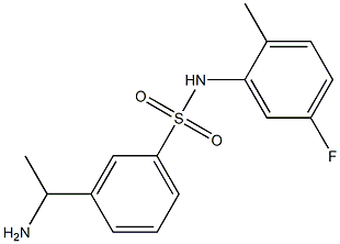 3-(1-aminoethyl)-N-(5-fluoro-2-methylphenyl)benzene-1-sulfonamide Structure