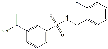  3-(1-aminoethyl)-N-[(2-fluorophenyl)methyl]benzene-1-sulfonamide