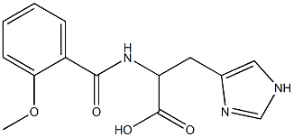 3-(1H-imidazol-4-yl)-2-[(2-methoxybenzoyl)amino]propanoic acid Struktur