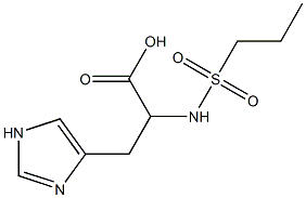 3-(1H-imidazol-4-yl)-2-[(propylsulfonyl)amino]propanoic acid Structure