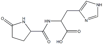 3-(1H-imidazol-4-yl)-2-{[(5-oxopyrrolidin-2-yl)carbonyl]amino}propanoic acid,,结构式
