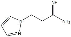3-(1H-pyrazol-1-yl)propanimidamide 化学構造式