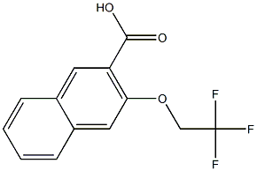 3-(2,2,2-trifluoroethoxy)naphthalene-2-carboxylic acid 结构式