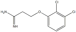 3-(2,3-dichlorophenoxy)propanimidamide 化学構造式