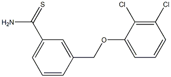 3-(2,3-dichlorophenoxymethyl)benzene-1-carbothioamide Structure