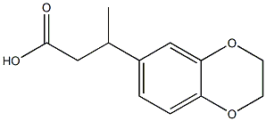 3-(2,3-dihydro-1,4-benzodioxin-6-yl)butanoic acid Structure