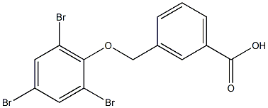 3-(2,4,6-tribromophenoxymethyl)benzoic acid,,结构式